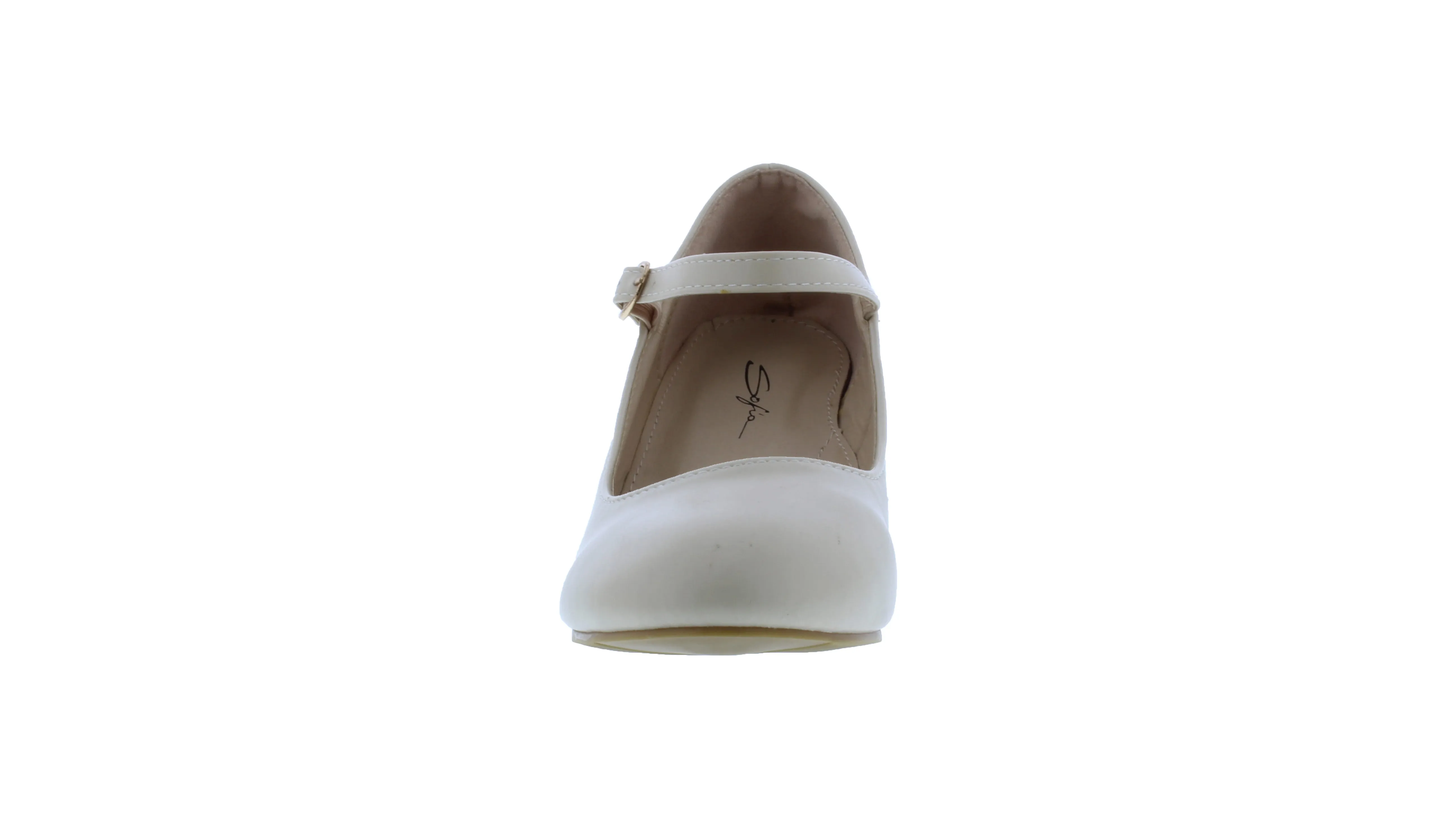 1” Women Faux Leather Closed Toe Heel