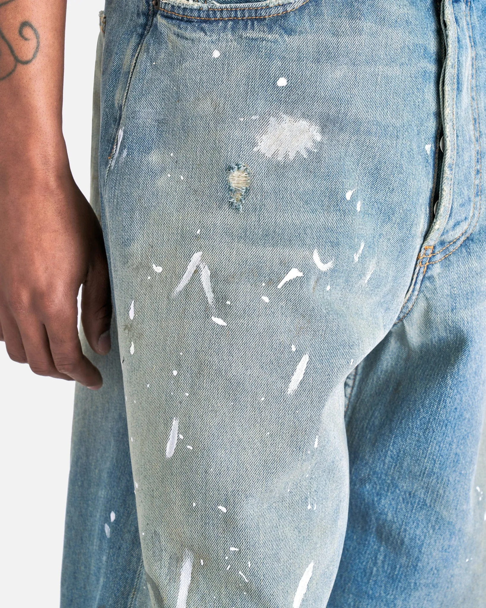 Acne Studios Loose Fit 1981M Jeans in Light Blue