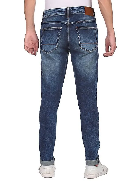 Aeropostale Men Blue Mid Rise Super Skinny Fit Jeans