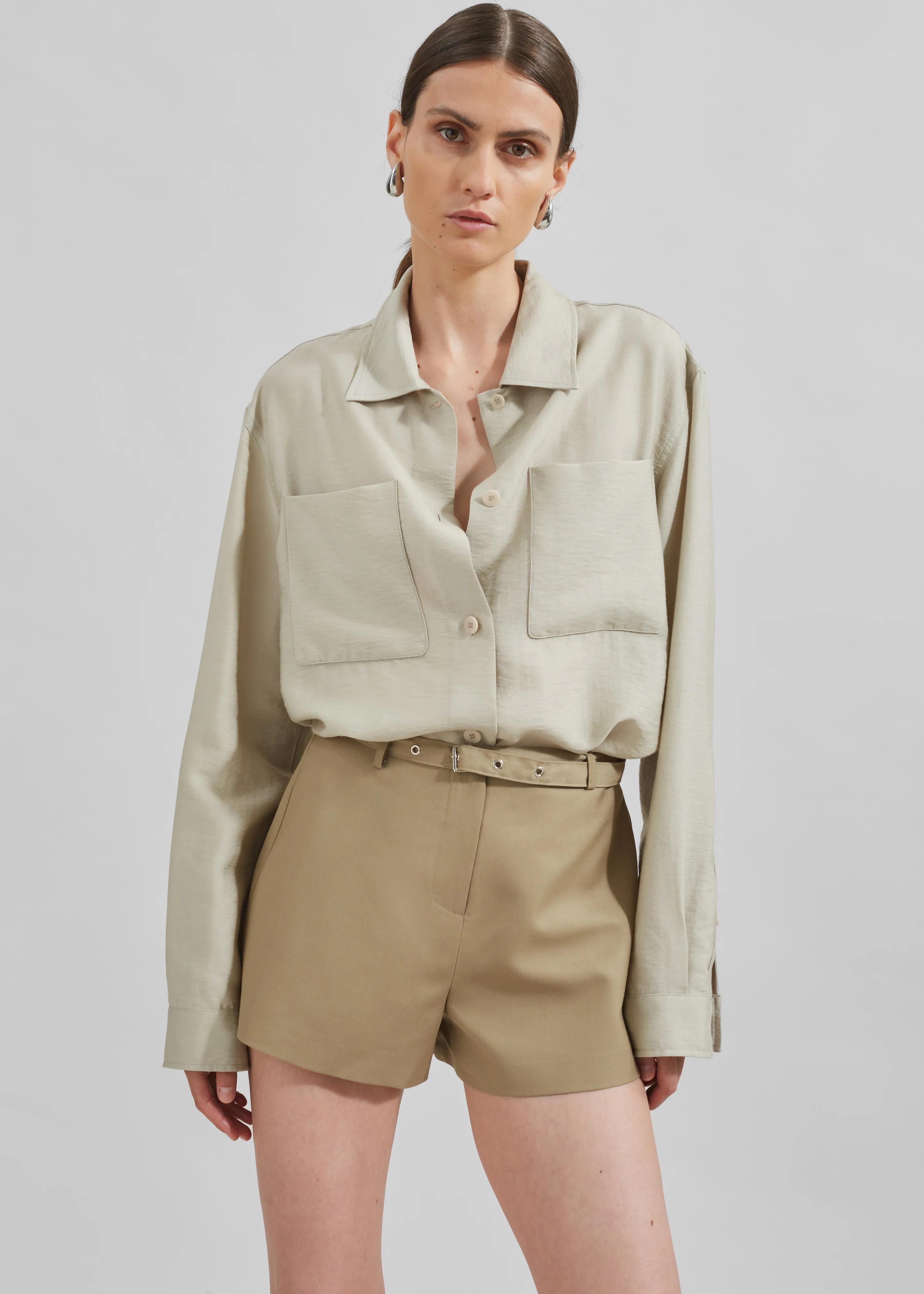 Alynn Mini Shorts - Khaki