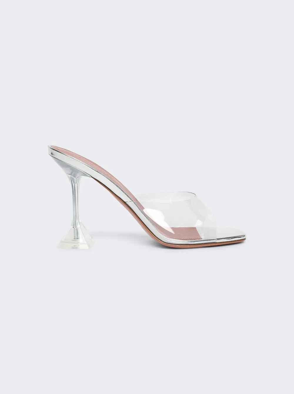 Amina Muaddi   Lupita Glass Slipper Sandals Transparent 