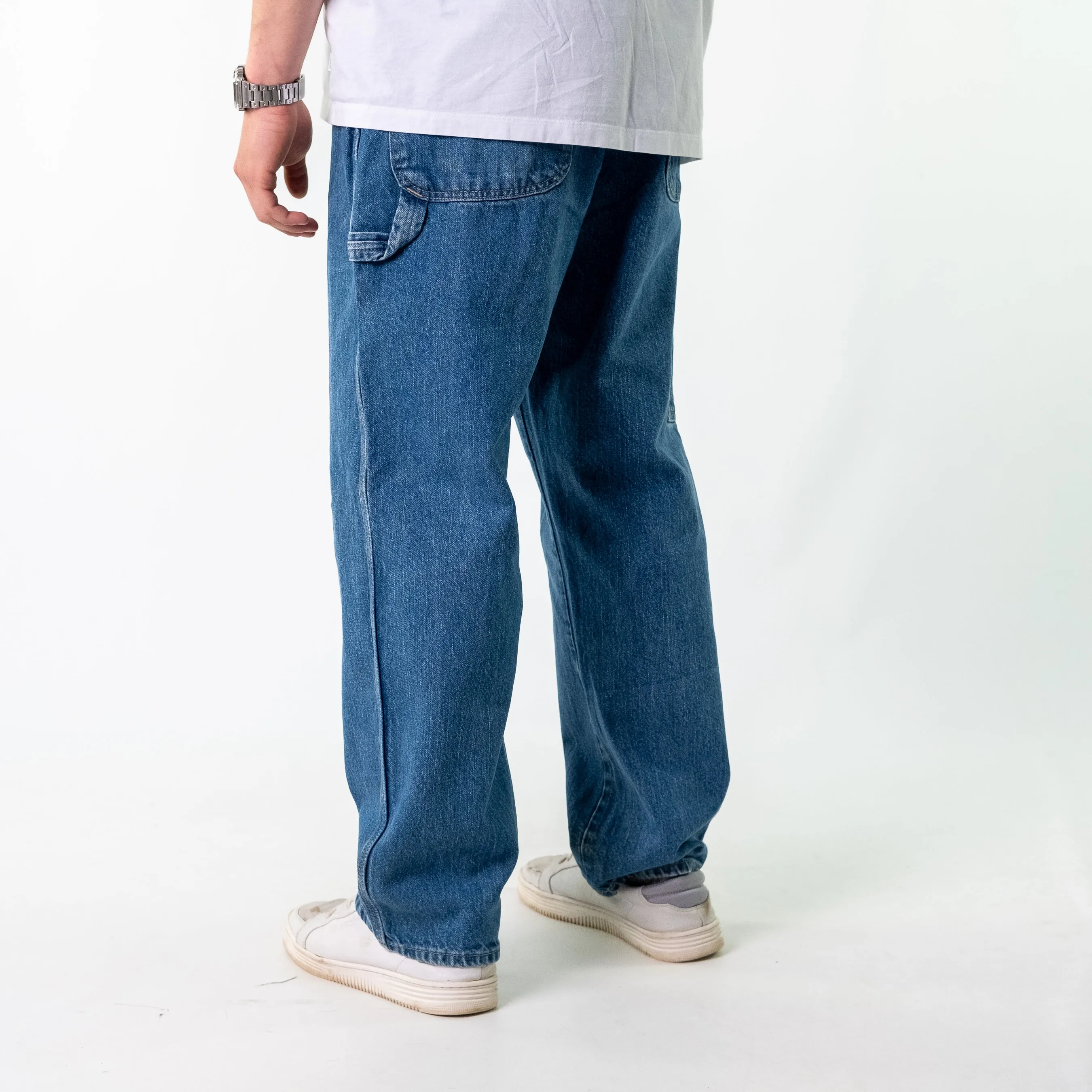 Blue 90s Dickies Denim Carpenter Jeans Baggy Pants (38x30)