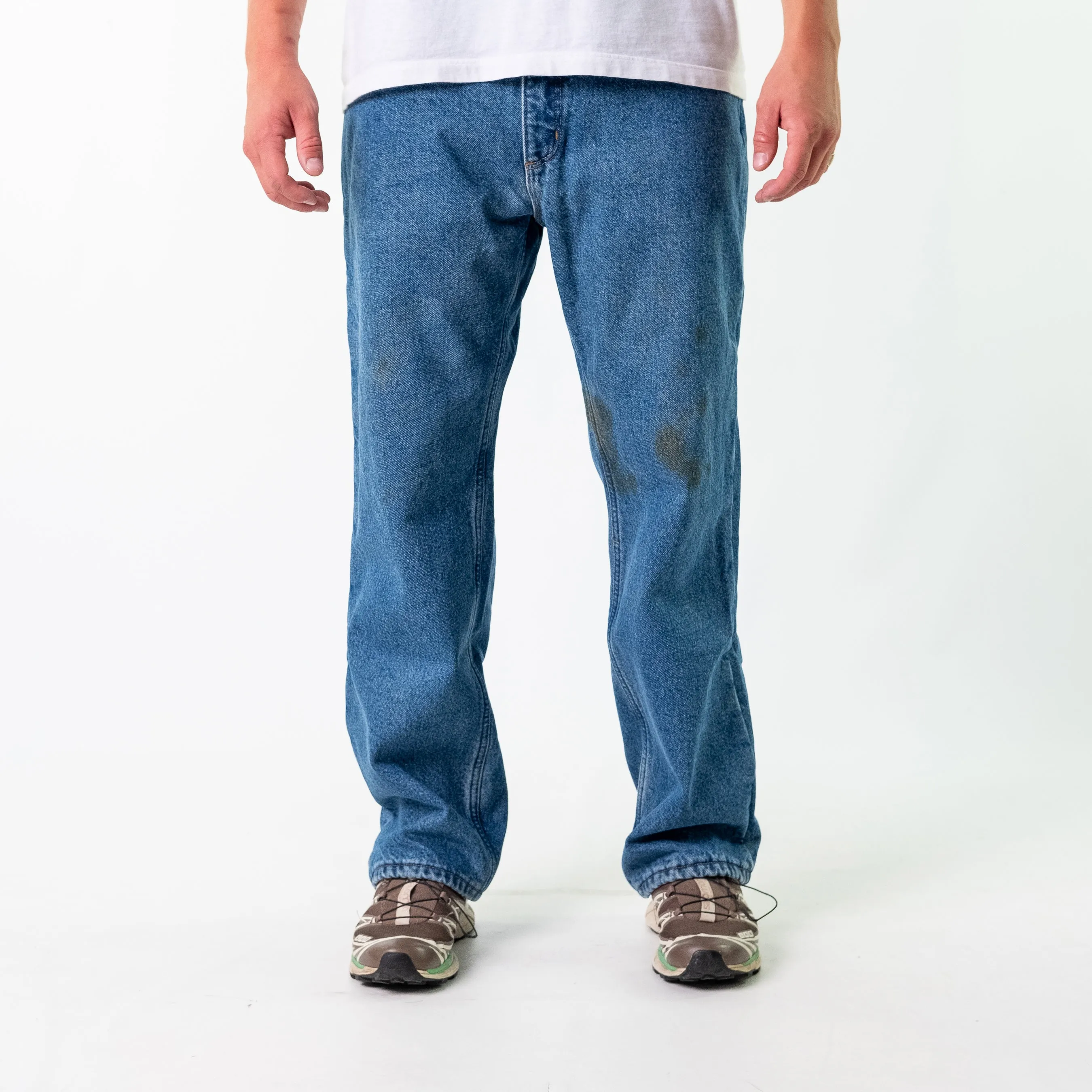 Blue y2ks Carhartt Denim Jeans Baggy Pants (34x30)