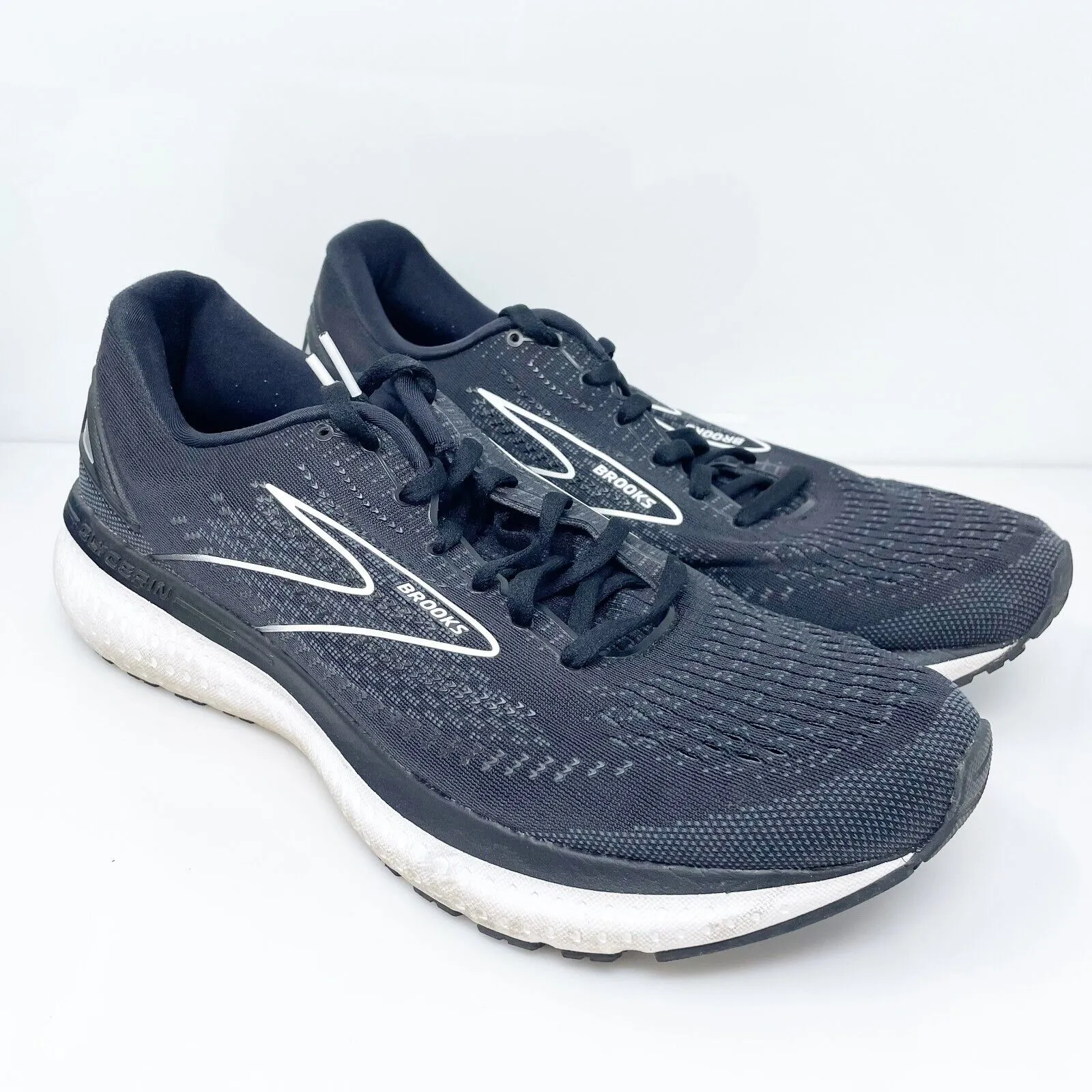 Brooks Mens Glycerin 19 1103562E068 Black Running Shoes Sneakers Size 11 2E