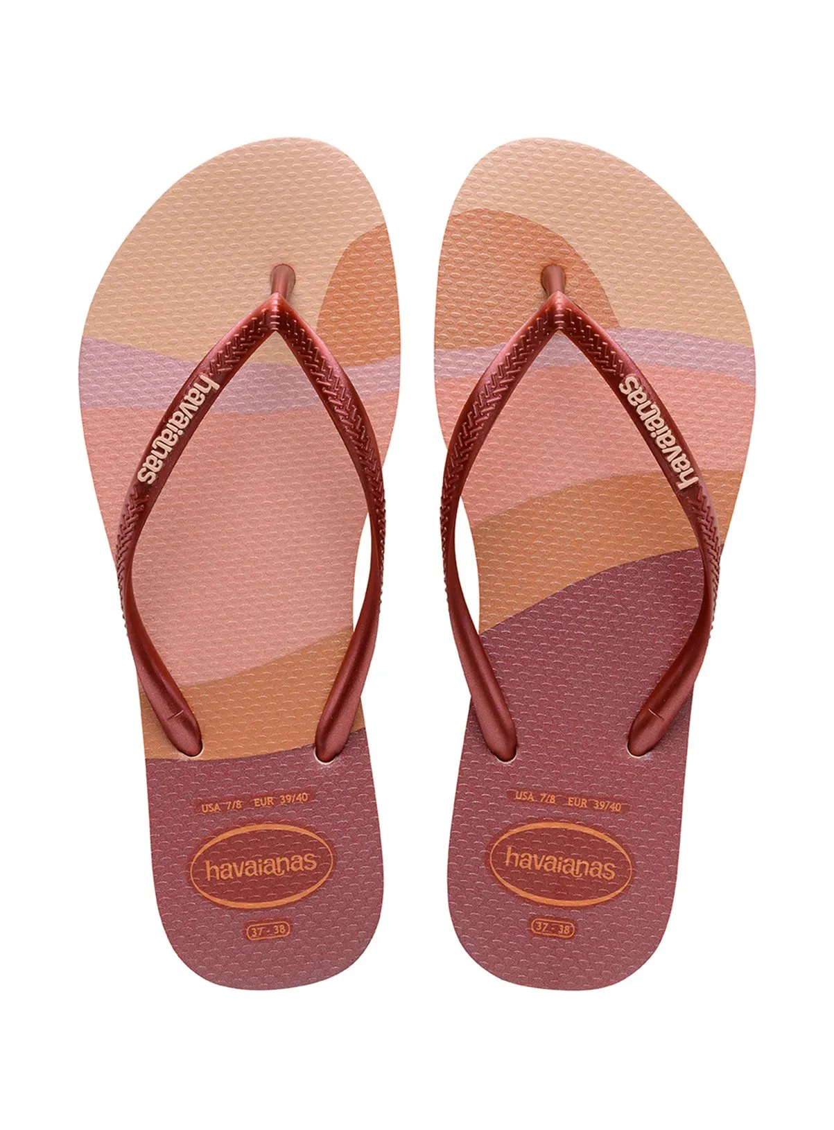 Buy  HAVAIANAS Slim Palette Glow Flip Flops Ballet Rose 41/42 | Sandals | Tu