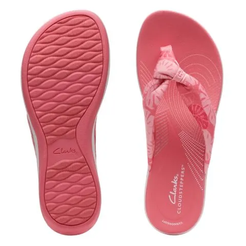 Clarks Womens Arla Glison Sandals - Coral Print