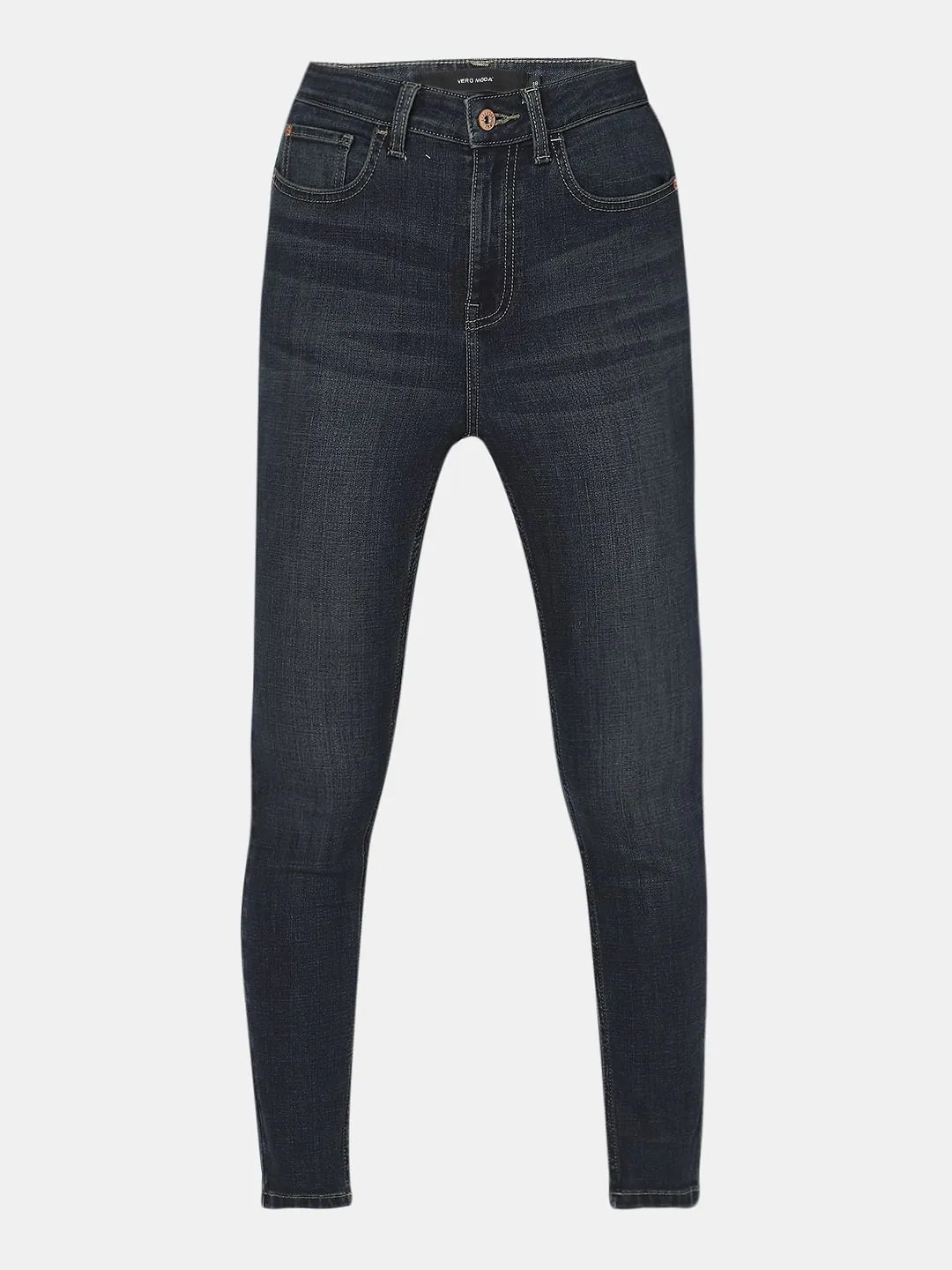 Dark Blue High Rise Wendy Skinny Fit Jeans