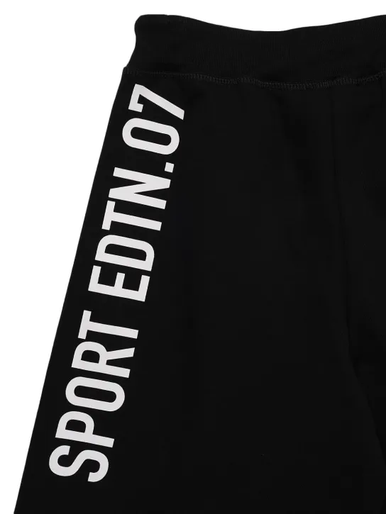 Dsquared2   Logo print cotton sweat shorts 