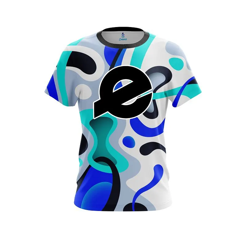 Ebonite Modern Art Blue CoolWick Bowling Jersey