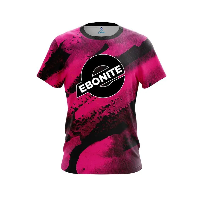 Ebonite Solid Pink Grunge CoolWick Bowling Jersey