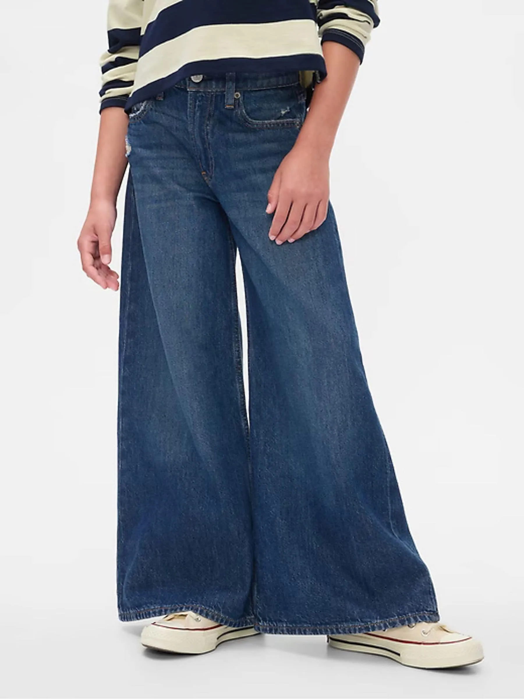 Gap Blue Mid Rise Baggy Jeans (5-13yrs)