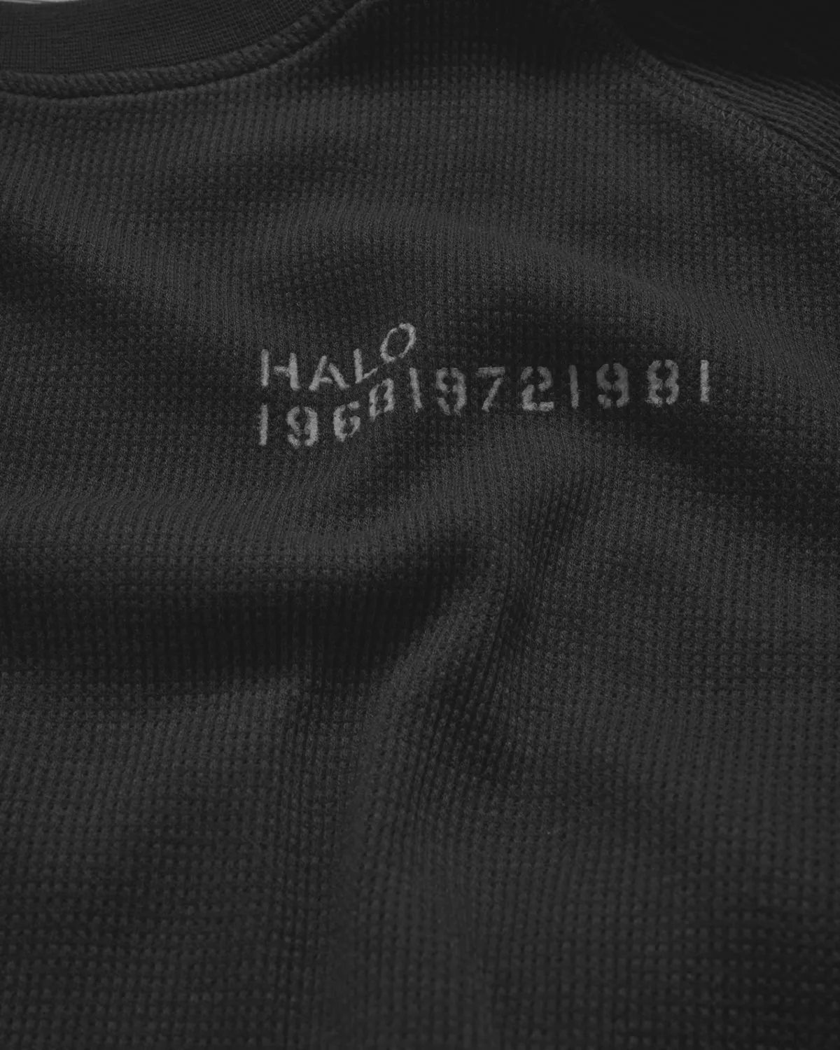Halo Waffle T-shirt - Raven