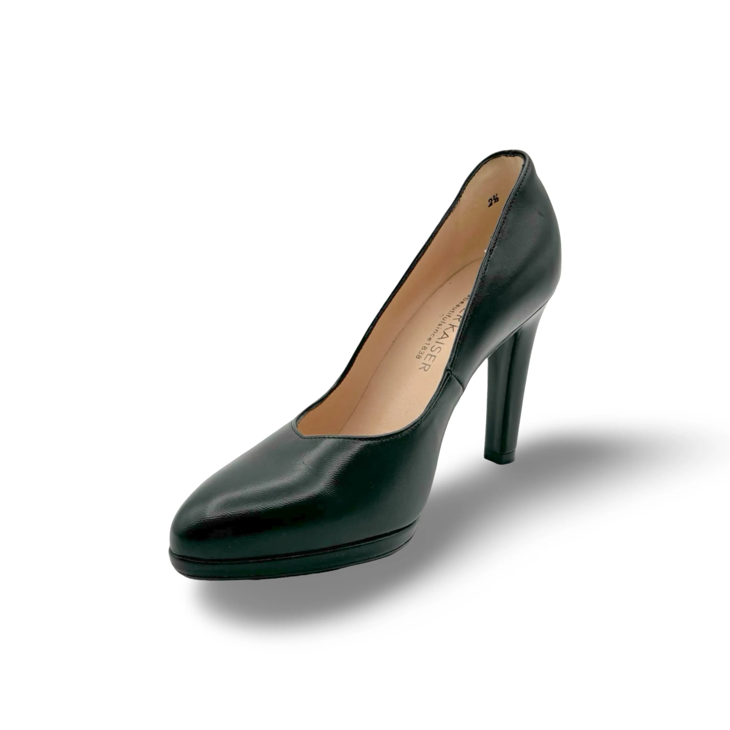 Herdi-Classic Black Leather Heel