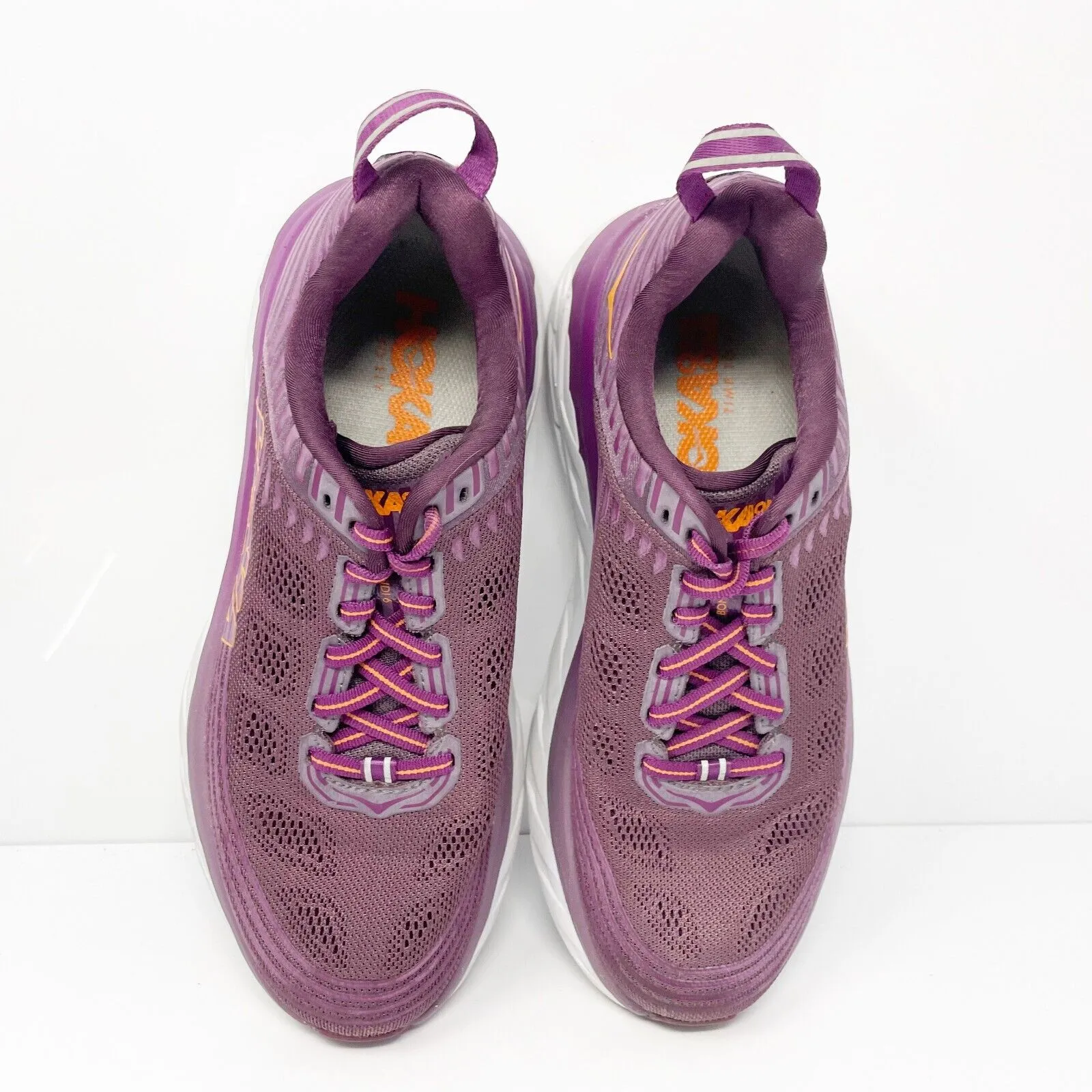 Hoka One One Womens Bondi 6 1019270 ADGJ Purple Running Shoes Sneakers Size 6.5
