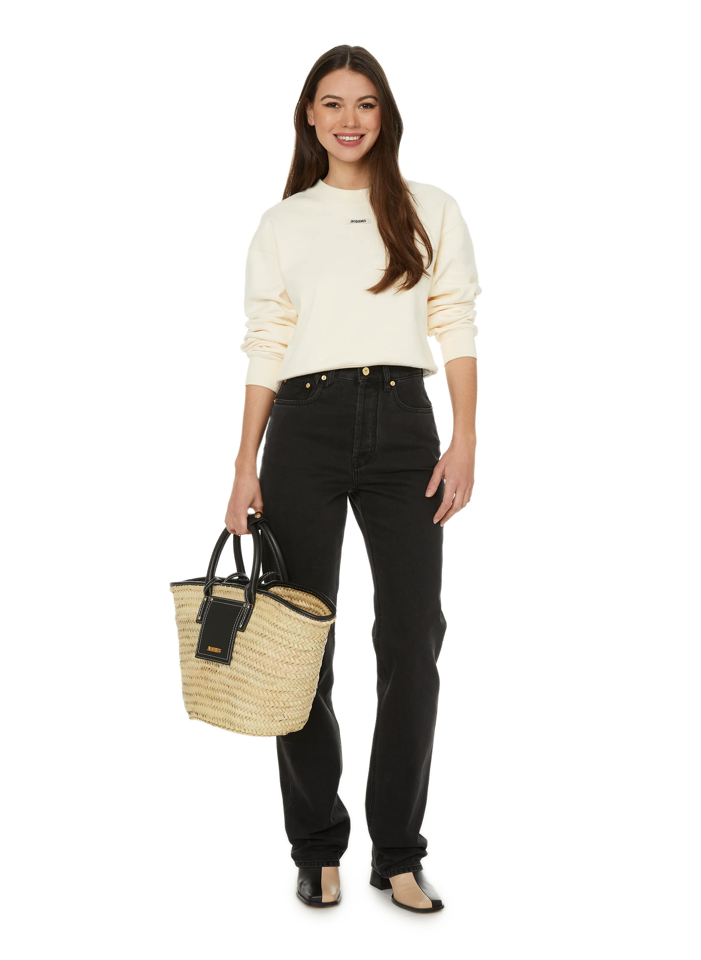 JACQUEMUS  Le De Nîmes straight-leg jeans  - Black