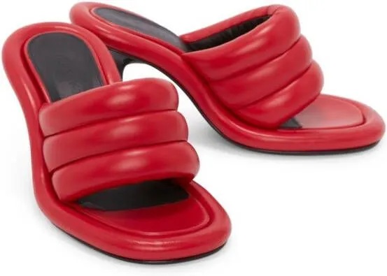 JW Anderson Bumper Tube padded sandals Red