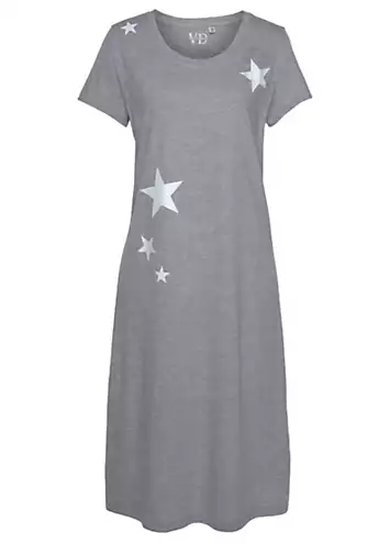 LASCANA Star Print Jersey Nightie | Grattan