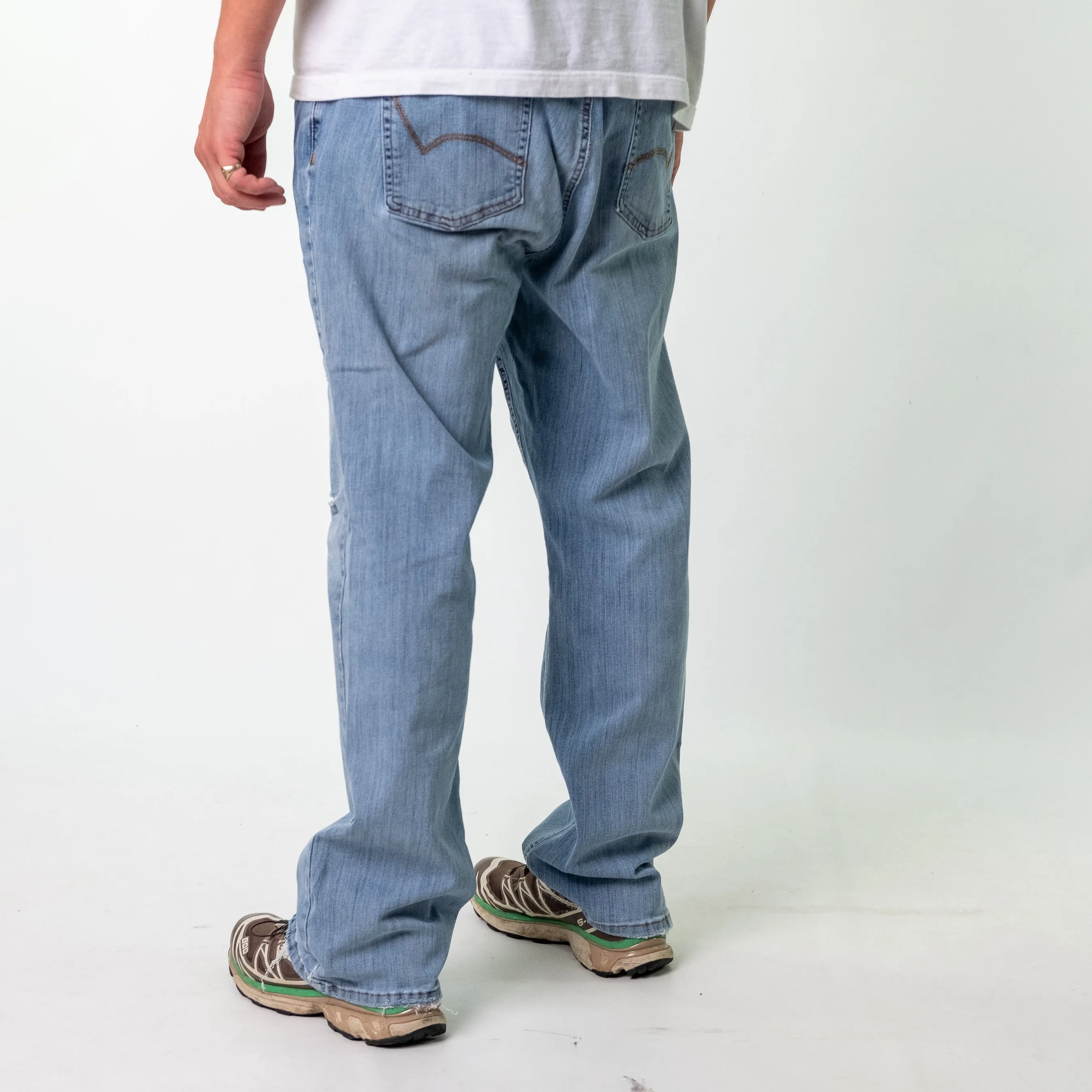 Light Blue y2ks Dickies Denim Jeans Baggy Pants (36x30)