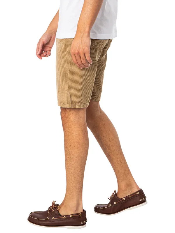 Lois Jeans Pepe Cord Denim Shorts - Dark Sand