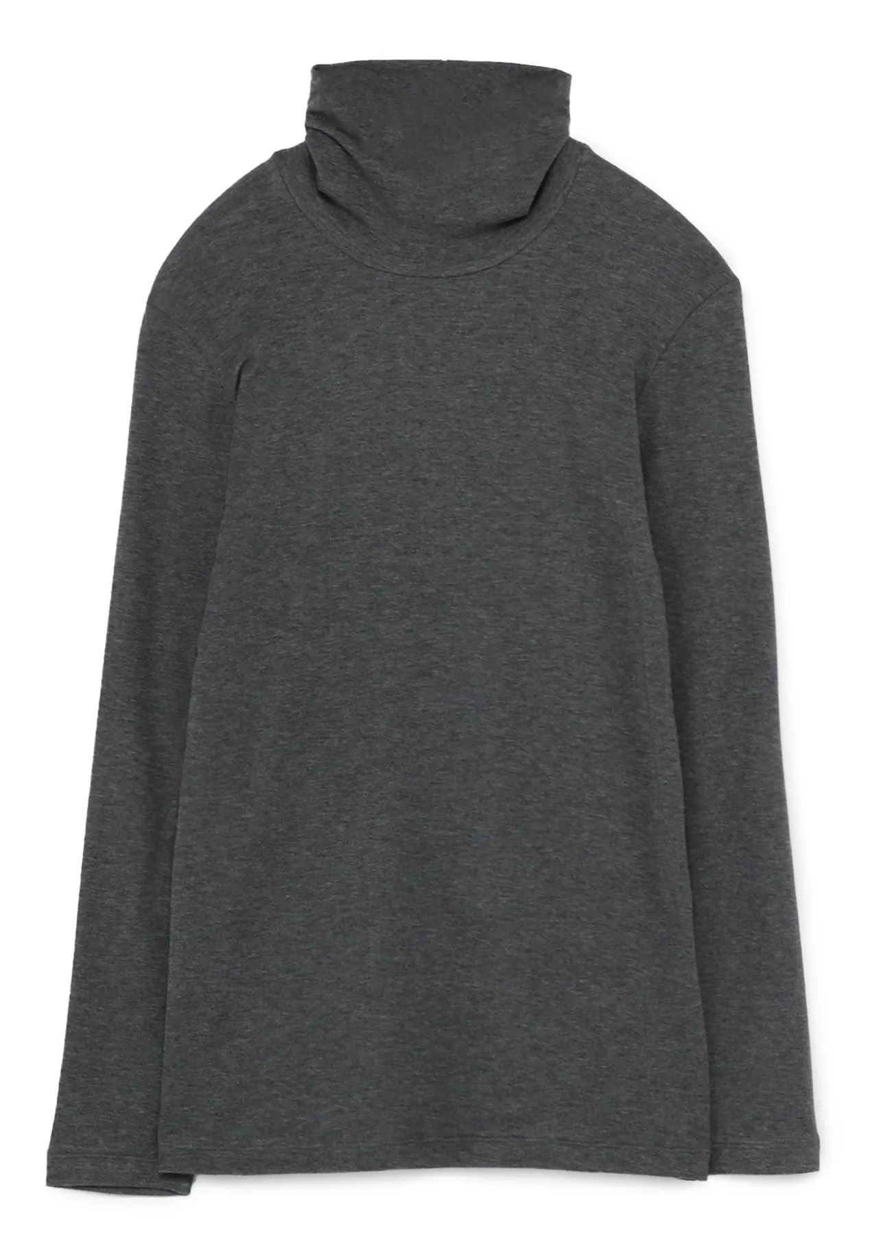 LYOCELL STRETCH RIB JERSEY HIGH NECK SHIRT