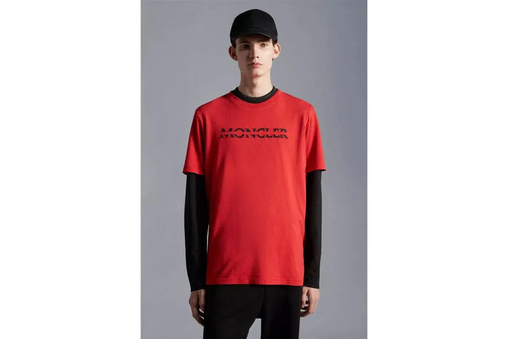 Moncler Logo T-Shirt Red