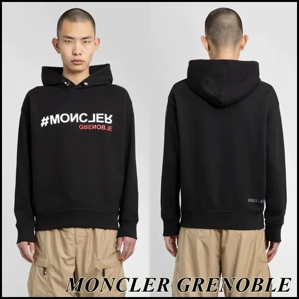 MONCLER  |Unisex Street Style Cotton Logo Hoodies