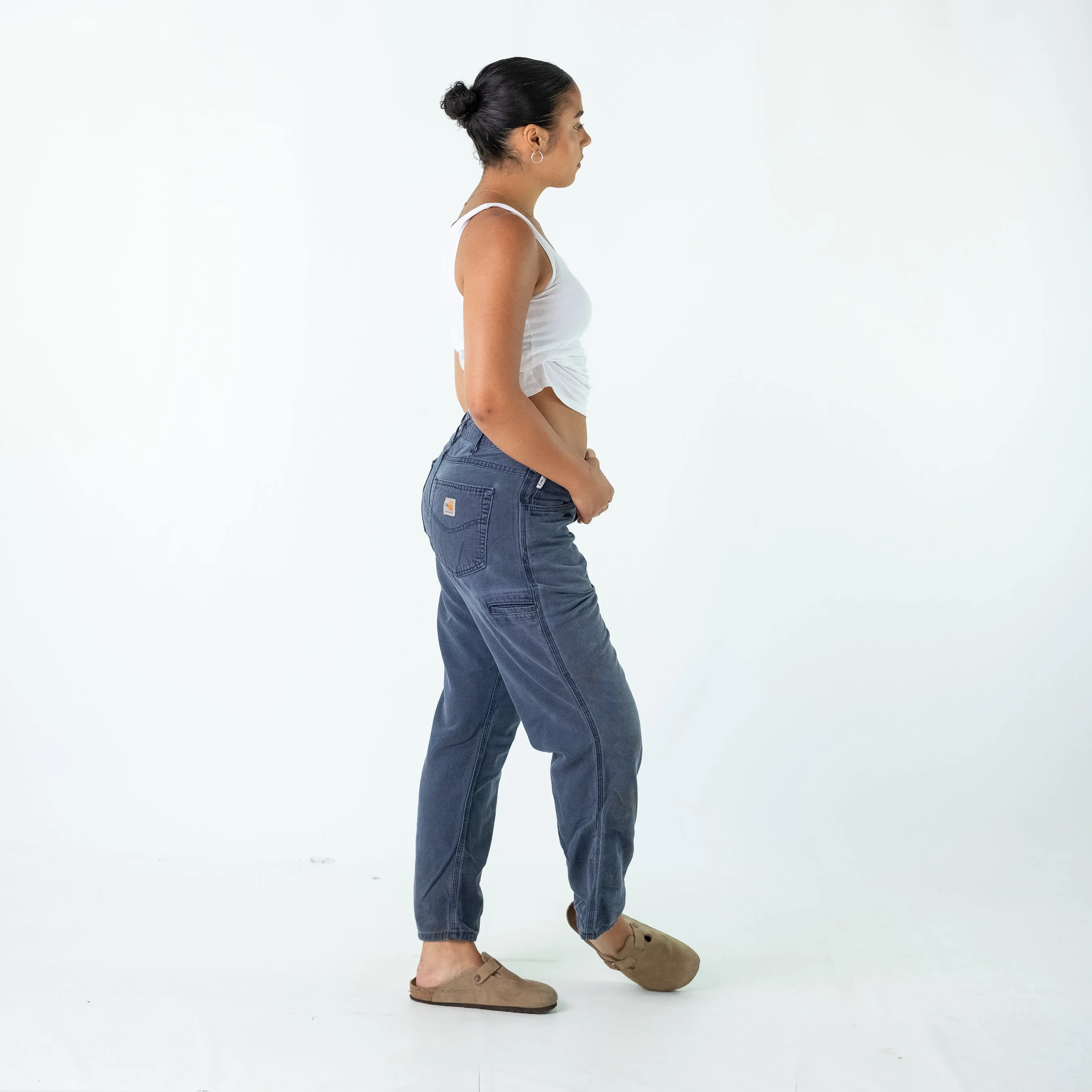 Navy Blue y2ks Carhartt Canvas Carpenter Jeans Baggy Pants (32x30)