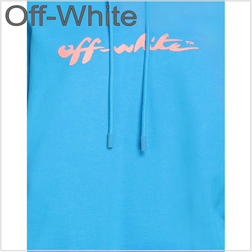 Off-White  |Long Sleeves Cotton Logo Hoodies & Sweatshirts