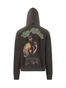 Off-White  |Street Style Logo Hoodies