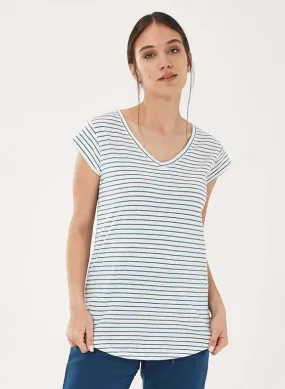 ORGANICATION T-Shirt Striped White