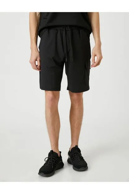 Oversize Sports Shorts with Cargo Pocket