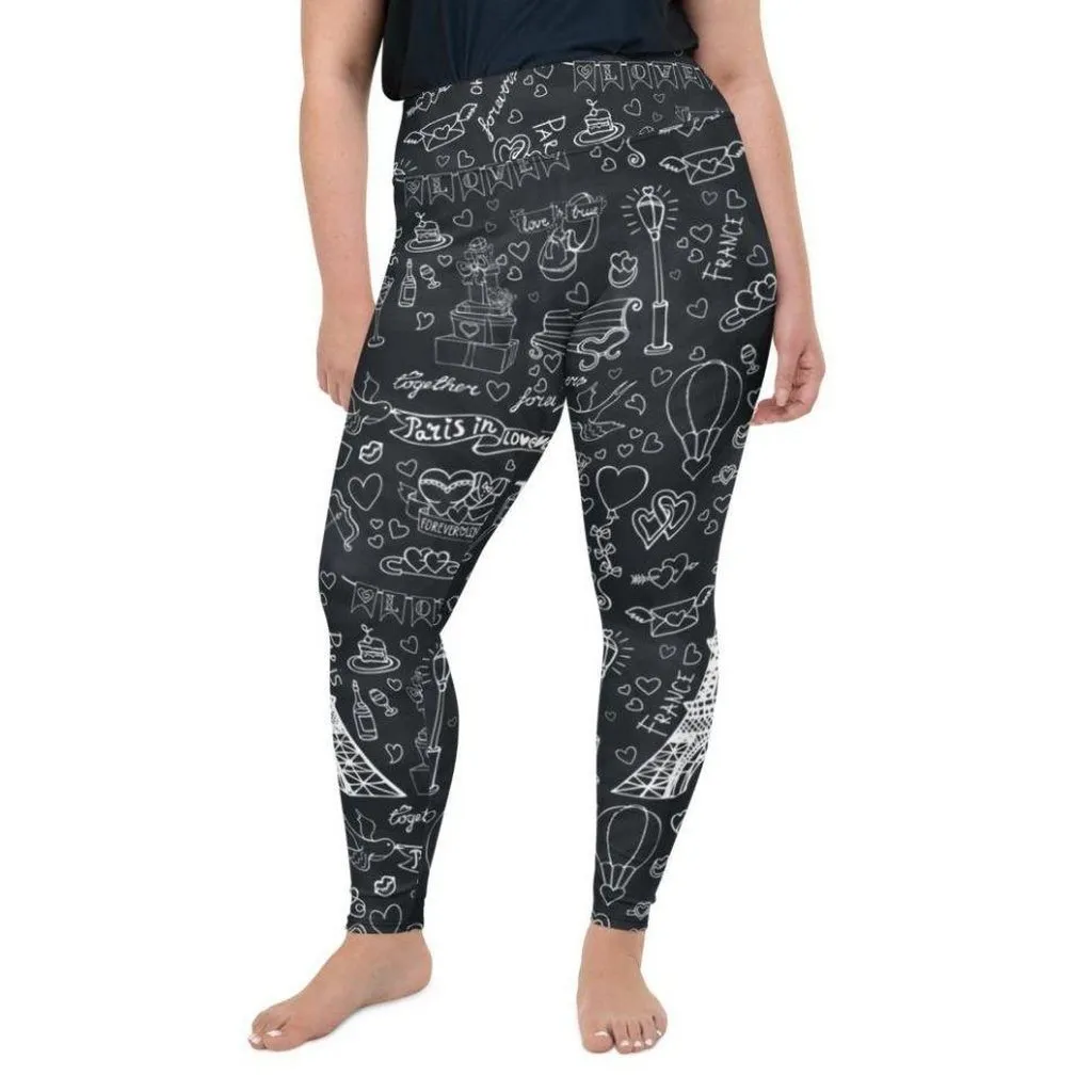 Paris Memories Plus Size Leggings