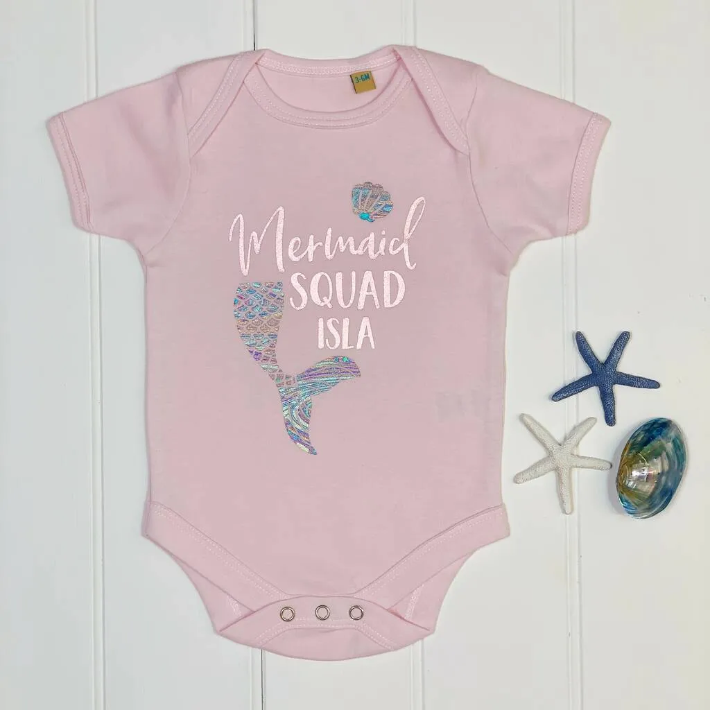 Personalised Mermaid T Shirt Set