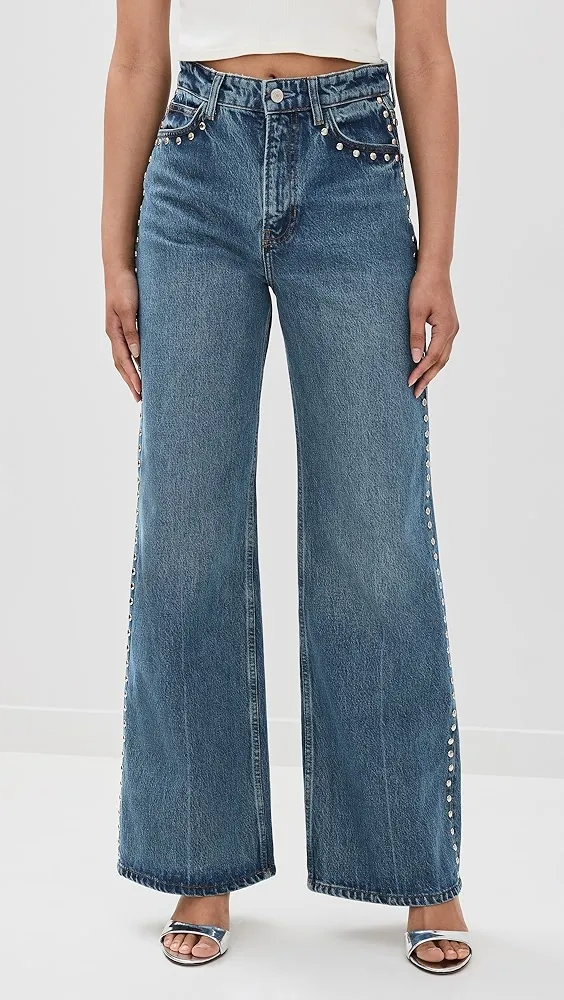 Reformation   Cary High Rise Slouchy Wide Leg Jeans 
