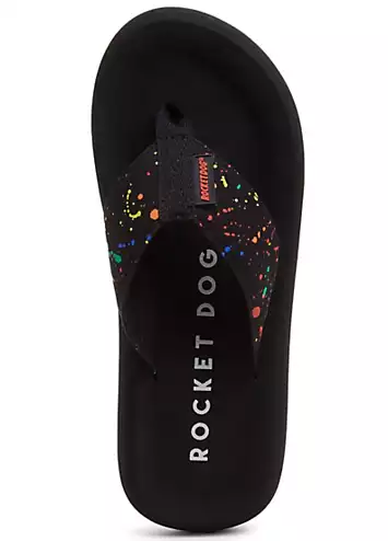 Rocket Dog Ladies Black Spotlight Splash Sandals | Kaleidoscope
