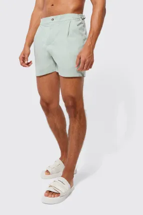 Smart Short Buckle Detail Swim Shorts