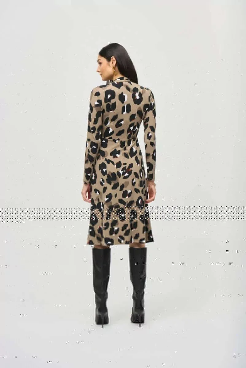 Special Occasion Animal Printed Jersey Dress 1511
