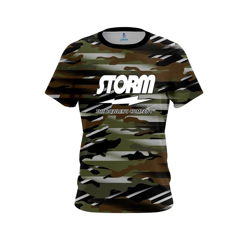 Storm Camo Grunge CoolWick Bowling Jersey