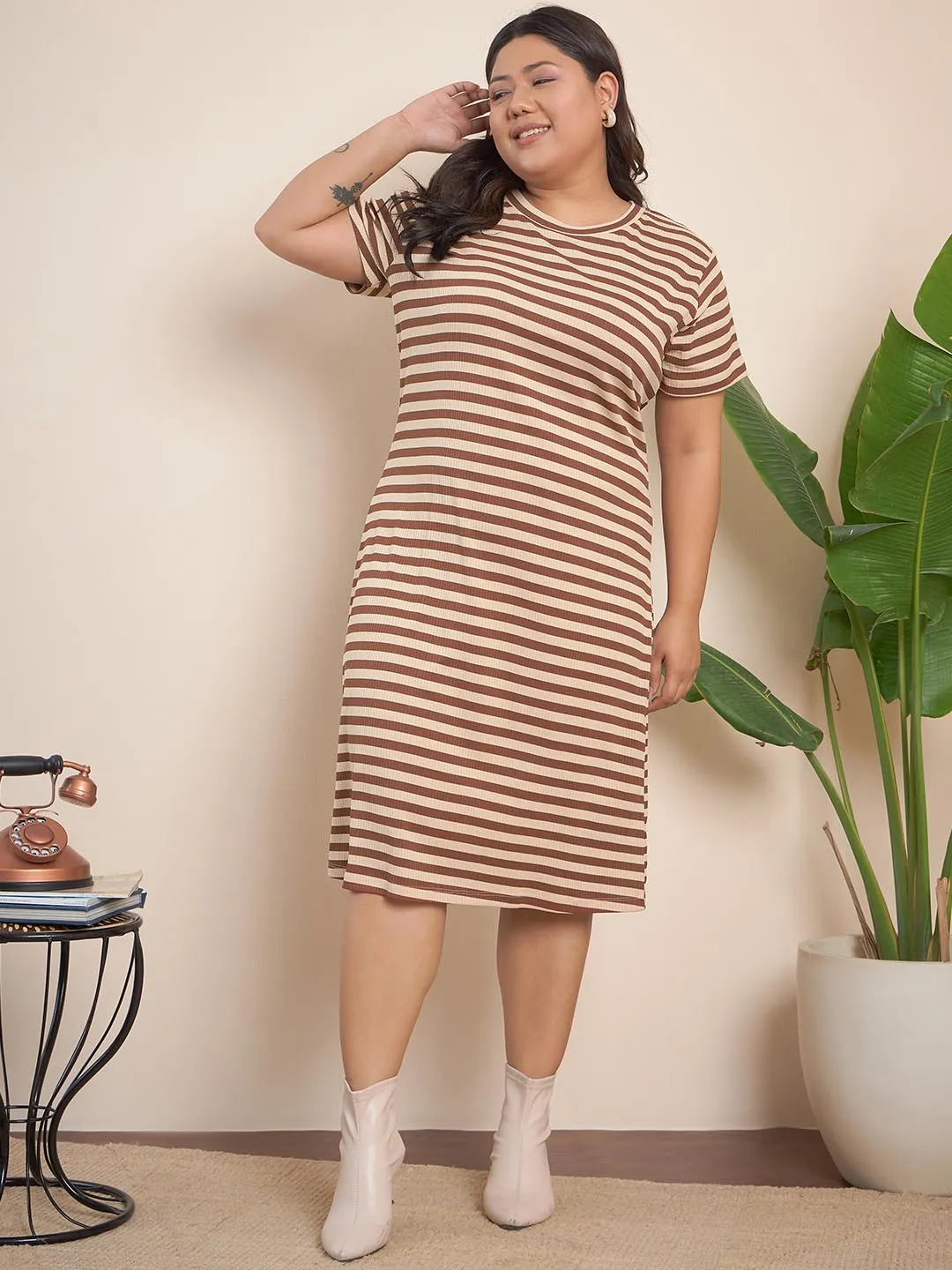 Striped T Shirt Dress