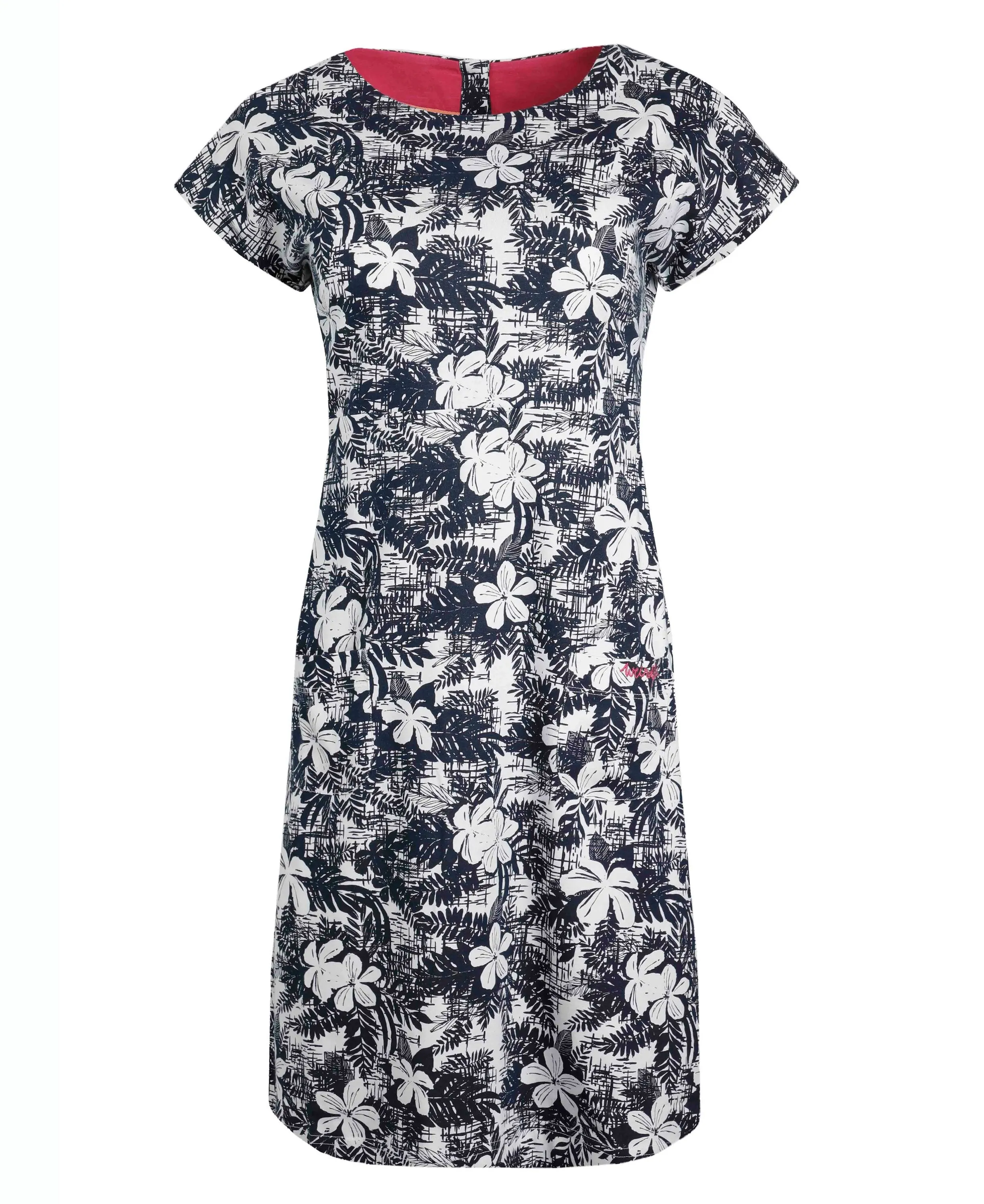 Tallahassee Printed Jersey Dress                             Dark Denim