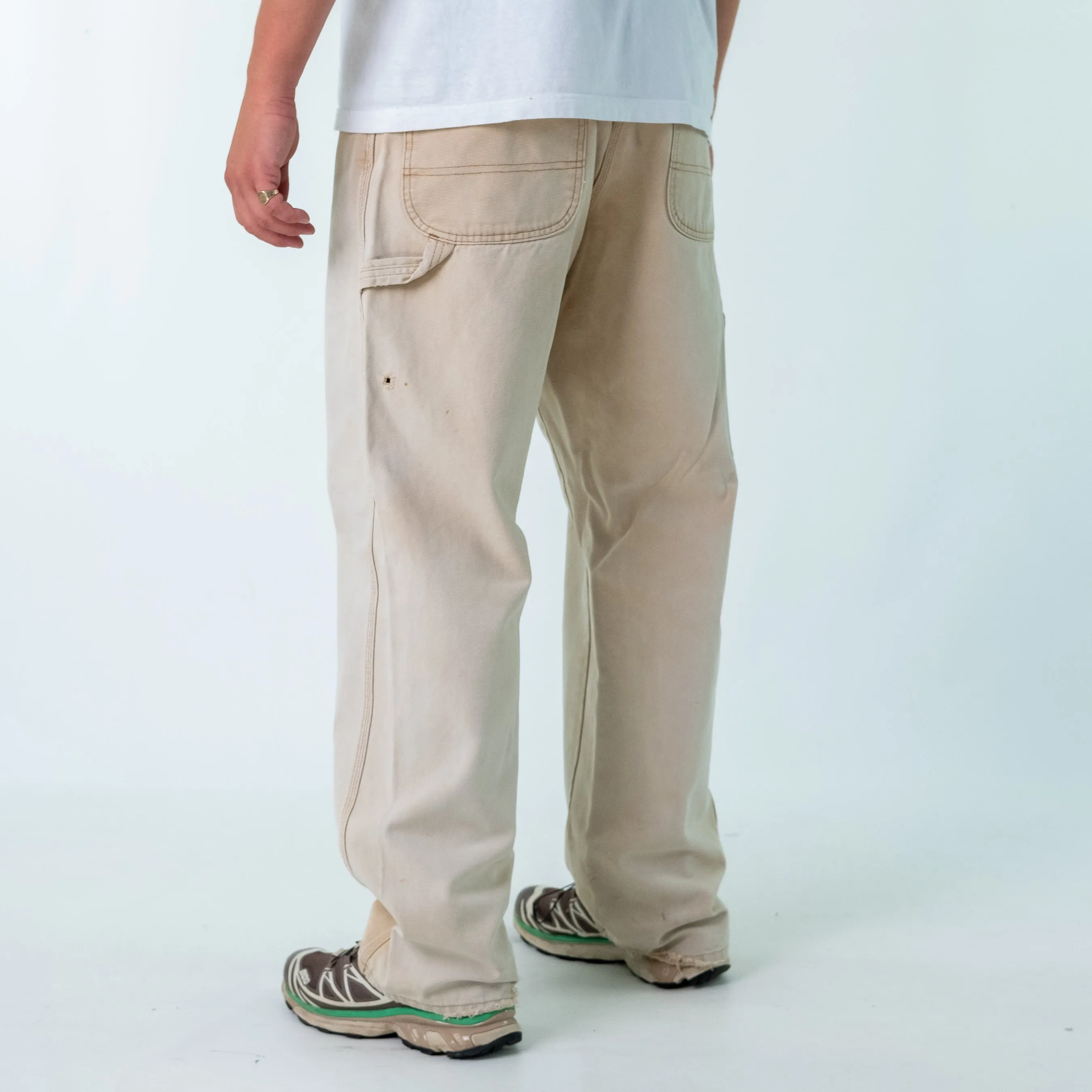 Tan 90s Dickies Denim Carpenter Jeans Baggy Pants (34x32)