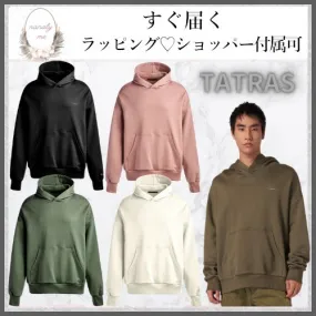 TATRAS  |Pullovers Long Sleeves Plain Logo Hoodies