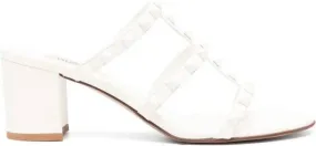 Valentino Garavani Rockstud 60mm leather sandals White
